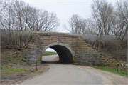 VIADUCT RD OVER WISCONSIN & SOUTHERN RR, a NA (unknown or not a building) stone arch bridge, built in Dane, Wisconsin in 1881.
