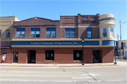 312/320 E MAIN ST, a Commercial Vernacular retail building, built in Watertown, Wisconsin in 1910.