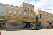 108 S 2ND ST, a Italianate small retail building, built in Watertown, Wisconsin in 1856.