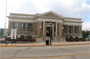 100 S WATER ST, a Neoclassical/Beaux Arts library, built in Watertown, Wisconsin in 1907.