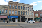 206-210 W MAIN ST, a Italianate retail building, built in Watertown, Wisconsin in 1855.
