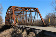 OLD HWY 73 over the Crawfish River, a bridge, built in Columbus, Wisconsin in 1932.