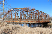 OLD HWY 73 over the Crawfish River, a bridge, built in Columbus, Wisconsin in 1932.