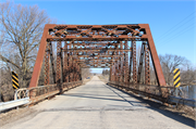 OLD HWY 73 over the Crawfish River, a bridge, built in Columbus, Wisconsin in 1932.