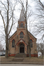 STATE ST AND BEECH ST, SW CORNER, a Early Gothic Revival house of worship, built in Black Creek, Wisconsin in 1915.