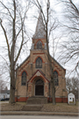 STATE ST AND BEECH ST, SW CORNER, a Early Gothic Revival church, built in Black Creek, Wisconsin in 1915.