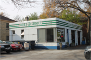 8107 W NORTH AVE, a Art/Streamline Moderne gas station/service station, built in Wauwatosa, Wisconsin in 1941.