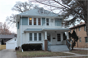 1255 Elm Lawn Street, a American Foursquare duplex, built in Wauwatosa, Wisconsin in 1924.