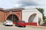 11374 MAIN ST (AKA 240 MAIN ST), a Prairie School bank/financial institution, built in Trempealeau, Wisconsin in 1912.