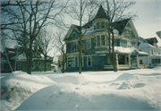 320 E ELM ST, a Queen Anne house, built in River Falls, Wisconsin in 1894.