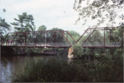 ACROSS BLACK RIVER ON COUNTY HIGHWAY V, 1/2 MILE SOUTH OF NORTH BEND ACROSS BLACK RIVER ON COUNTY HIGHWAY V, 1/2 MILE SOUTH OF NORTH BEND, a NA (unknown or not a building) bridge, built in North Bend, Wisconsin in 1895.