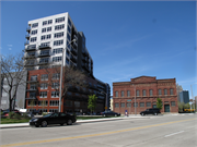 100 E SEEBOTH ST, a Romanesque Revival warehouse, built in Milwaukee, Wisconsin in 1868.