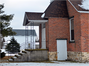 W6647 Berry ST, a Early Gothic Revival church, built in Millston, Wisconsin in 1904.