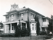 126 E WASHINGTON ST, a Second Empire house, built in Stoughton, Wisconsin in 1878.