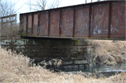 Elroy-Sparta State Trail, 0.6 mi NW of CTH PP, a NA (unknown or not a building) steel beam or plate girder bridge, built in Plymouth, Wisconsin in 1873.