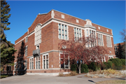 1710 WEEKS AVE, a Late Gothic Revival library, built in Superior, Wisconsin in 1931.