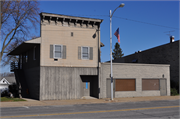 1628 COMMERCIAL ST, a Commercial Vernacular funeral home, built in Bangor, Wisconsin in 1875.