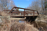 LYNN LINE RD OVER E FORK BLACK RIVER, a pony truss bridge, built in Rock, Wisconsin in 1906.