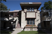 2728-2730 W BURNHAM ST, a Prairie School duplex, built in Milwaukee, Wisconsin in 1915.