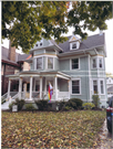 1805 COLLEGE AVE, a Queen Anne house, built in Racine, Wisconsin in 1901.