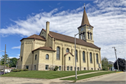 307 N MAIN ST, a Romanesque Revival church, built in Juneau, Wisconsin in 1903.