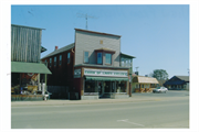 107 N RAILROAD ST, a Commercial Vernacular small retail building, built in Eagle River, Wisconsin in 1888.