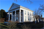 206 N LUDINGTON ST, a Greek Revival house, built in Columbus, Wisconsin in 1853.