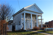 206 N LUDINGTON ST, a Greek Revival house, built in Columbus, Wisconsin in 1853.