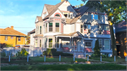 1242 MAIN ST, a Queen Anne house, built in Racine, Wisconsin in 1856.