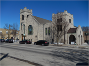 W63 N642 WASHINGTON AVE, a Romanesque Revival house of worship, built in Cedarburg, Wisconsin in 1909.