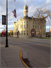 105 N DICKASON BLVD, a Romanesque Revival city/town/village hall/auditorium, built in Columbus, Wisconsin in 1892.