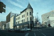 121-125 KING ST (106 E DOTY ST), a Romanesque Revival retail building, built in Madison, Wisconsin in 1889.