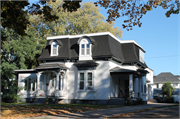433-435 S VAN BUREN ST, a Second Empire house, built in Green Bay, Wisconsin in 1850.
