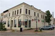 102 S Main St, a Commercial Vernacular small retail building, built in West Bend, Wisconsin in 1881.