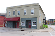 162 S Main St, a Commercial Vernacular retail building, built in West Bend, Wisconsin in 1869.