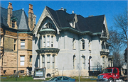 1201 N PROSPECT AVE, a High Victorian Gothic house, built in Milwaukee, Wisconsin in 1874.