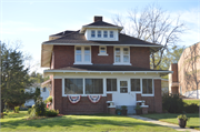 406 School St., a American Foursquare house, built in Blanchardville, Wisconsin in 1910.