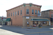 200 S. Main St., a Commercial Vernacular retail building, built in Blanchardville, Wisconsin in 1902.