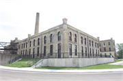 2200 Northwestern Ave., a Early Gothic Revival industrial bldg/manufacturing facility, built in Racine, Wisconsin in 1882.