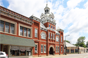 103 W NORTH WATER ST, a Romanesque Revival city/town/village hall/auditorium, built in New London, Wisconsin in 1896.