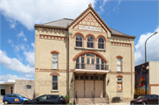 N WATER ST, a Romanesque Revival theater/opera house/concert hall, built in New London, Wisconsin in 1894.