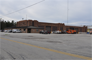 E4280 COUNTY HIGHWAY F, a Art Deco roundhouse/repair shop/car barn, built in West Kewaunee, Wisconsin in 1935.