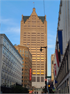 100 E Wisconsin Ave, a Post-Modern large office building, built in Milwaukee, Wisconsin in 1989.
