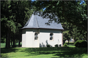5901 COTTAGE GROVE RD, a Late Gothic Revival roadside chapel/grotto/shrine, built in Blooming Grove, Wisconsin in 1952.