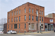 201 Center St, a Commercial Vernacular tavern/bar, built in Wonewoc, Wisconsin in 1895.