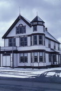 GRANT ST, a Queen Anne town hall, built in Amberg, Wisconsin in 1894.