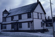 GRANT ST, a Queen Anne town hall, built in Amberg, Wisconsin in 1894.