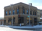 607-609 W VIRGINIA ST, a Federal row house, built in Milwaukee, Wisconsin in 1850.