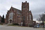 5327 W WASHINGTON BLVD, a Late Gothic Revival church, built in Milwaukee, Wisconsin in 1923.