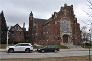 5327 W WASHINGTON BLVD, a Late Gothic Revival church, built in Milwaukee, Wisconsin in 1923.